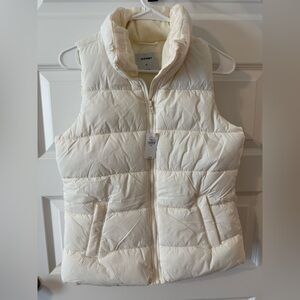 Cream Puffer Vest